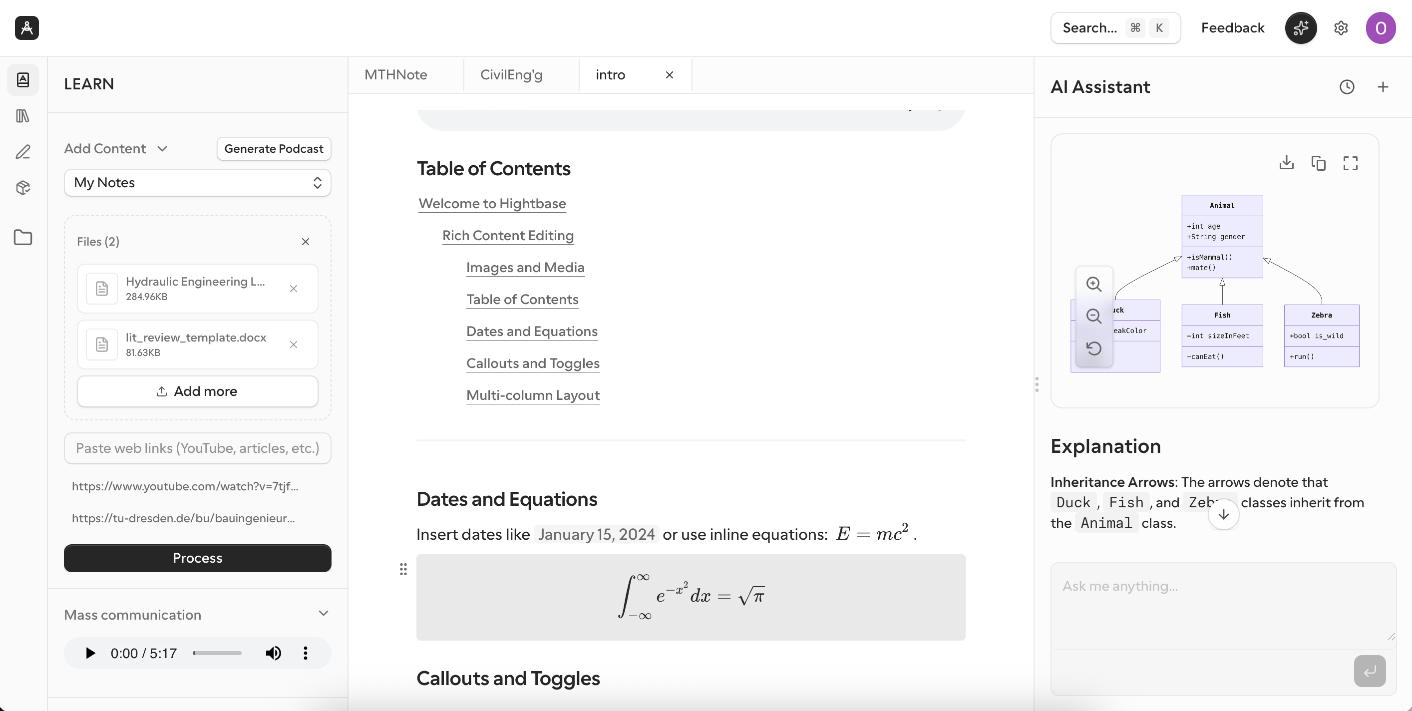 Hightbase Research Editor